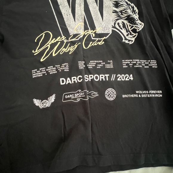 DARC SPORT WOLFS t shirt , washed black, XL - Picture 7 of 7